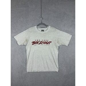 Vtg Screen Stars L Gray Made In USA Shirt The Last Boy Scout Movie‎ Bruce Willis